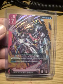 GQuuuuuuX (Omega Psycommu) LR GD03-034 Steel Requiem Gundam Card Game NM - Image 1