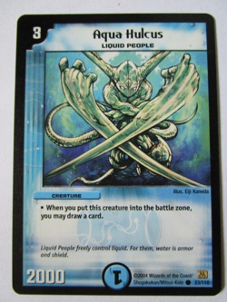 Duel Masters Aqua Hulcus Dm-01 Base Set Common 23/110 Light Play!! - Image 1