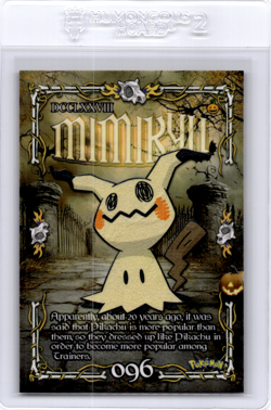 Mimikyu Peruvian Halloween Pokemon card - Image 1