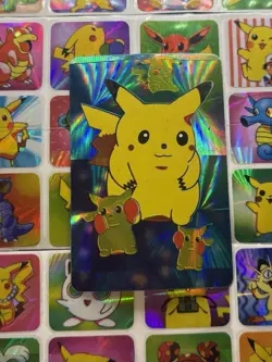 Pokemon Vintage Pocket Monsters Vending HOLO Prism Sticker 1999 Nintendo (DmG) - Image 1