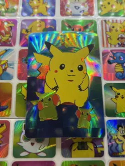 Pokemon Vintage Pocket Monsters Vending HOLO Prism Sticker 1999 Nintendo (DmG) - Image 2
