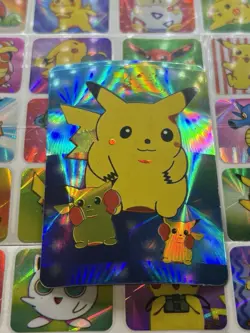 Pokemon Vintage Pocket Monsters Vending HOLO Prism Sticker 1999 Nintendo (DmG) - Image 3