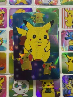 Pokemon Vintage Pocket Monsters Vending HOLO Prism Sticker 1999 Nintendo (DmG) - Image 1