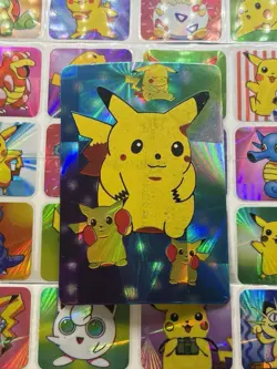 Pokemon Vintage Pocket Monsters Vending HOLO Prism Sticker 1999 Nintendo (DmG) - Image 2