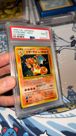 1999 POKEMON JAPANESE CD PROMO #6 CHARIZARD-HOLO PSA 10 - FULL HOLO BLEED - RARE - Image 2