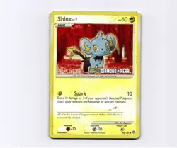 Shinx 98/130 Diamond & Pearl STAMPED Reverse Holo Pokemon TCG DMG - Image 1