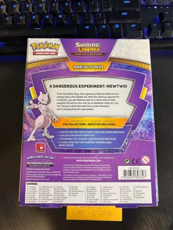 Pokemon TCG: Shining legends Pin Collection Mewtwo. Factory Sealed, Rare! - Image 2