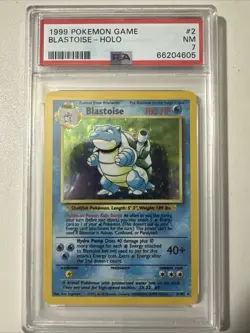 Pokemon PSA 7 Blastoise 002/102 Base Set Holo - Image 1