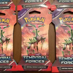 Lot Of 6- Pokemon Scarlet & Violet Temporal Forces Sleeved Booster Pack - Image 2