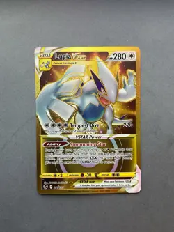 Pokemon TCG SWSH Silver Tempest Lugia VSTAR 211/195 Gold Secret Rare NM cond - Image 1