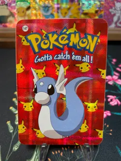 Dratini #147 - Vintage Vending Machine Prism Sticker 2000 - Pokemon Card - Image 1