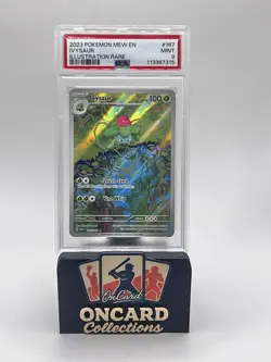 2023 POKEMON S&V MEW 151 IVYSAUR 167/165 ILLUSTRATION RARE HOLO PSA 9 MINT - Image 1