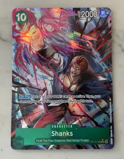 One Piece Shanks Alternate Art OP13-028 Carrying On His Will Foil NM - Image 1