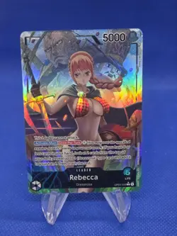 One Piece Kingdoms of Intrigue Rebecca OP04-039 Alternate Alt Art Leader NM - Image 1