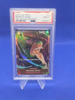 One Piece 2023 Gift Collection Roronoa Zoro ST01-013 Alternate Art SR PSA 10 - Image 1