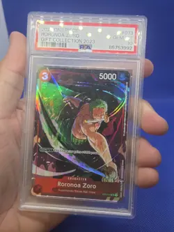 One Piece 2023 Gift Collection Roronoa Zoro ST01-013 Alternate Art SR PSA 10 - Image 2