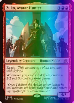 MTG Zuko, Avatar Hunter (246/319) Avatar The Last Airbender Eternal NM FOIL - Image 1