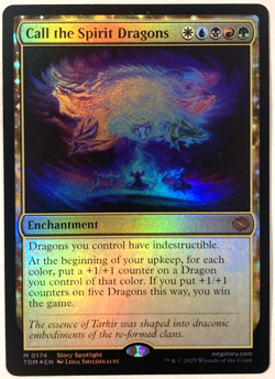 MTG Call the Spirit Dragons FOIL Tarkir: Dragonstorm 0174 NM - Image 1