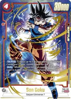 Son Goku SCR Alt Art Secret Rare FB01-139 Dragon Ball Fusion World Card English - Image 1