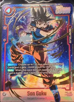 Son Goku SCR Alt Art Secret Rare FB01-139 Dragon Ball Fusion World Card English - Image 2