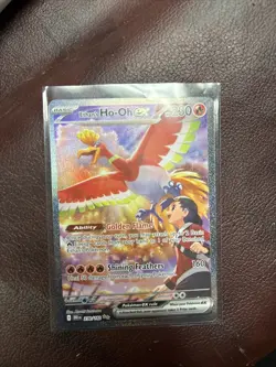 Ethan's Ho-Oh ex 230/182 Destined Rivals SIR Special Illustration Rare Pokemon - Image 2