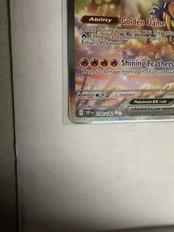 Ethan's Ho-Oh ex 230/182 Destined Rivals SIR Special Illustration Rare Pokemon - Image 2