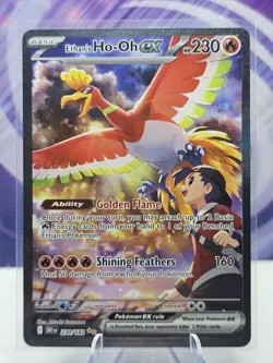 Ethan’s Ho-Oh ex 230/182 Destined Rivals Pokemon SIR Special Illustration Rare - Image 1