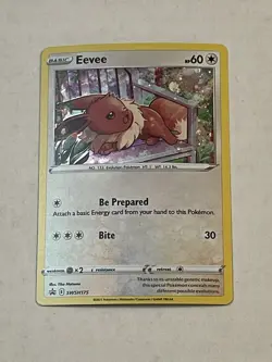 Pokemon TCG Eevee SWSH175 Sword & Shield Black Star Promo Holo 2021 NM - Image 3