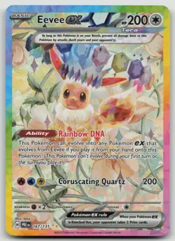 Eevee ex 167/131 SV: Prismatic Evolutions Holo LP Pokemon TCG Card - Image 1