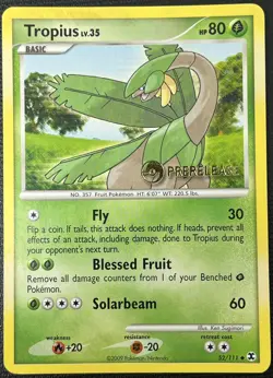 Tropius 52/111 Prerelease Stamped Rising Rivals Promo Pokemon Card VLP - Image 1
