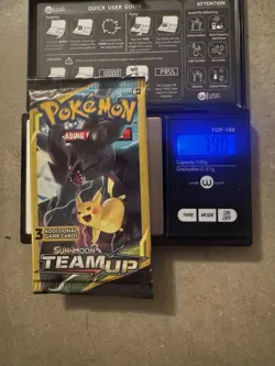 HEAVY 7.90g - Pokemon Team Up 3 Card Booster Pack - Image 1