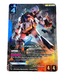 Gundam NT-1 (LR+)Gundam Card Game . Steel Requiem LR+ GDO3-001 - Image 1