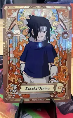 Sasuke Uchiha NRSA01-SP-002L5 Naruto Kayou Heavens Scroll English Card NM - Image 1