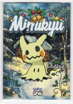 POKEMON - CARDS CHRISTMAS BY PRISMA - MIMIKYU * CRACKED ICE STAR HOLO - Image 1