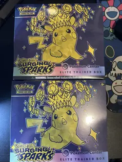2 X Pokemon TCG Surging Sparks Pokemon Center Elite Trainer Box ETB IN HAND✅ - Image 1