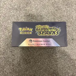 Pokemon TCG Surging Sparks Pokemon Center Elite Trainer Box ETB IN HAND ✅ - Image 2