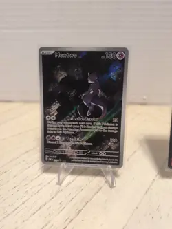 Pokemon TCG 151 UPC Promo Set Mew 053, Mewtwo 052, Metal Mew 205 Near Mint! - Image 2