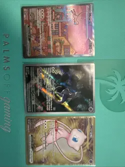 Pokemon TCG 151 UPC Promo Set Mew 053, Mewtwo 052, Metal Mew 205 Near Mint - Image 1