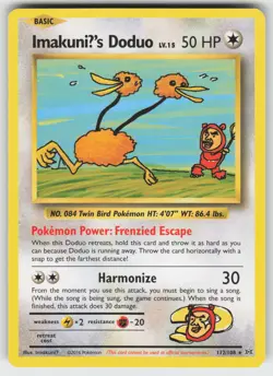 ImakuniU's Doduo XY - Evolutions 112/108 Secret Rare MP Pokemon - Image 1