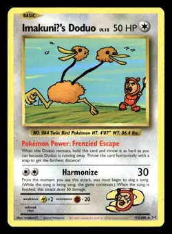 ImakuniU's Doduo Secret Rare Normal XY - Evolutions 112/108 LP Pokemon TCG - Image 1