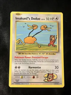 ImakuniU's Doduo 112/108 XY Evolutions Secret Rare Pokemon TCG 2016 NM - Image 1