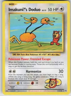 Pokemon TCG ImakuniU's Doduo Secret Rare XY - Evolutions 112/108 - Image 1