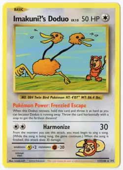 ImakuniU's Doduo 112/108 (NM) - XY Evolutions - Secret Rare Pokemon TCG - Image 1