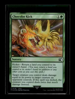 CHOCOBO KICK Final Fantasy FOIL #178 FIN(NM+)(MTG) - Image 1