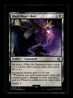 BLACK MAGE'S ROD Final Fantasy #90 FIN(NM+)(MTG) - Image 1