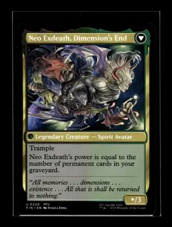 EXDEATH, VOID WARLOCK Final Fantasy #220 FIN(NM+)(MTG) - Image 2