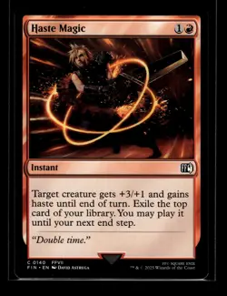 HASTE MAGIC Final Fantasy #140 FIN(NM+)(MTG) - Image 1