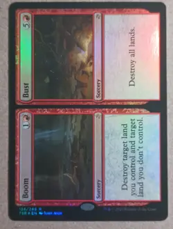 Boom Bust x1 FOIL TSR TimeSpiral Remastered MTG Magic the Gathering - Image 1