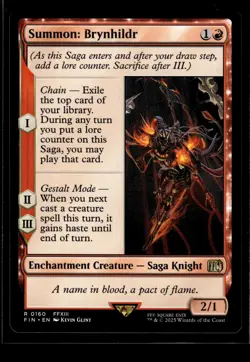 SUMMON: BRYNHILDR Final Fantasy #160 FIN(NM+)(MTG) - Image 1