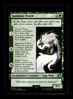 SUMMON: FENRIR Final Fantasy #203 FIN(NM+)(MTG) - Image 1